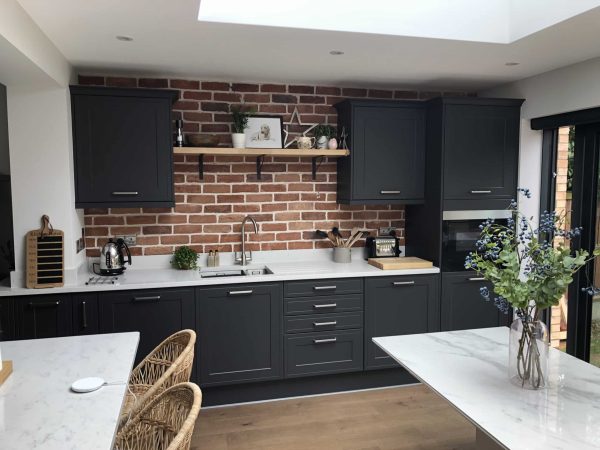 Old Coach House Brick Slips Kitchen