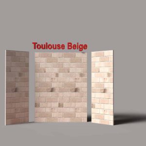Fireplace Brick Panels - Beige - Toulouse Blend