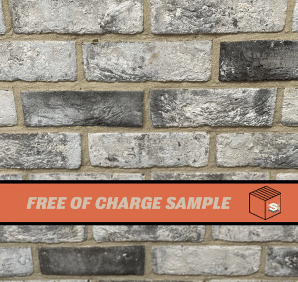 Iced Grey Sample Panel Brick Slips